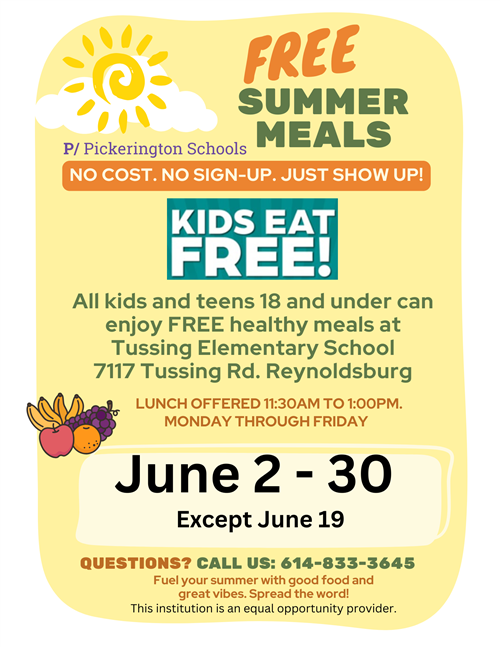 Summer Meal Program Flyer